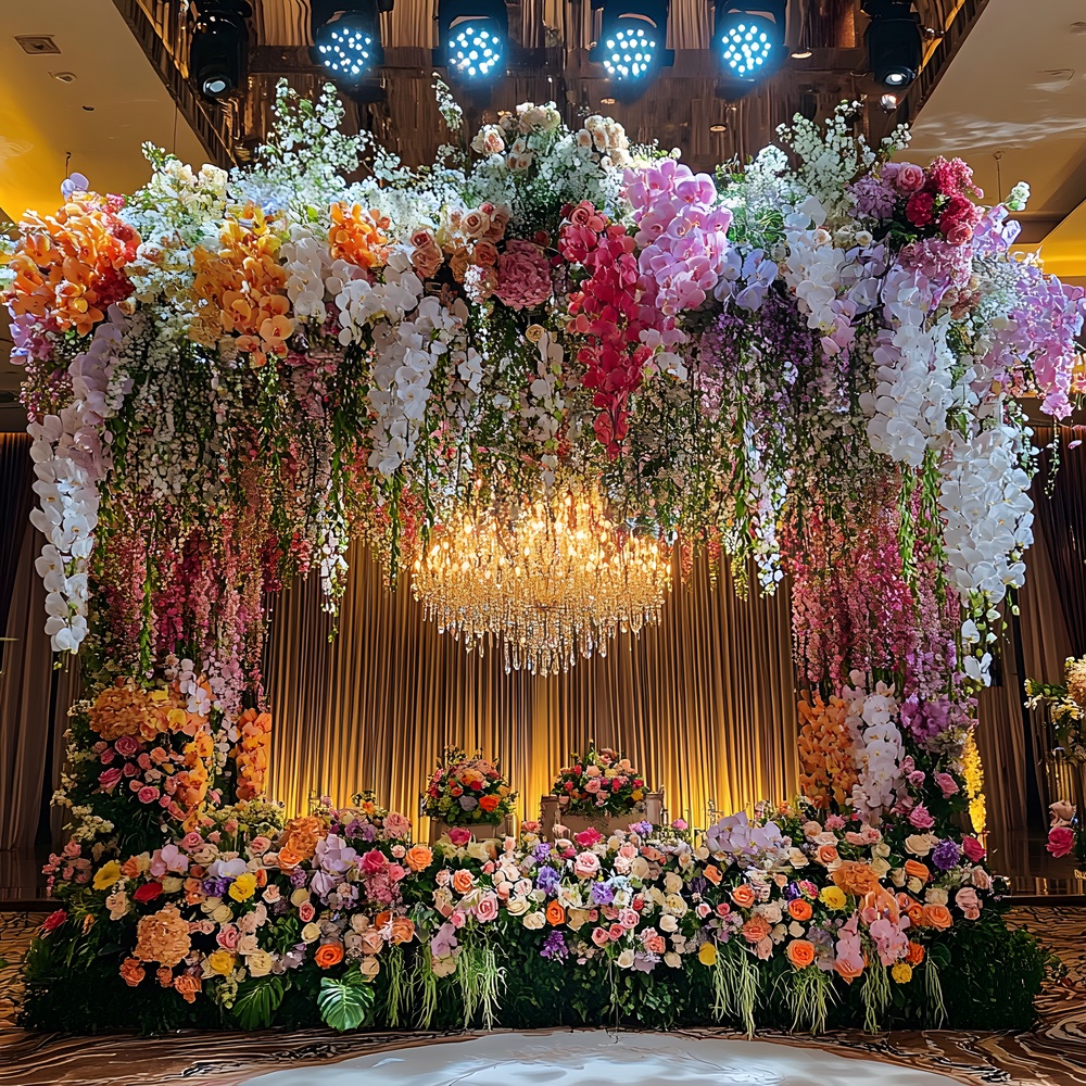 Traditional and modern marriage decoration services for festive wedding decoration new couples