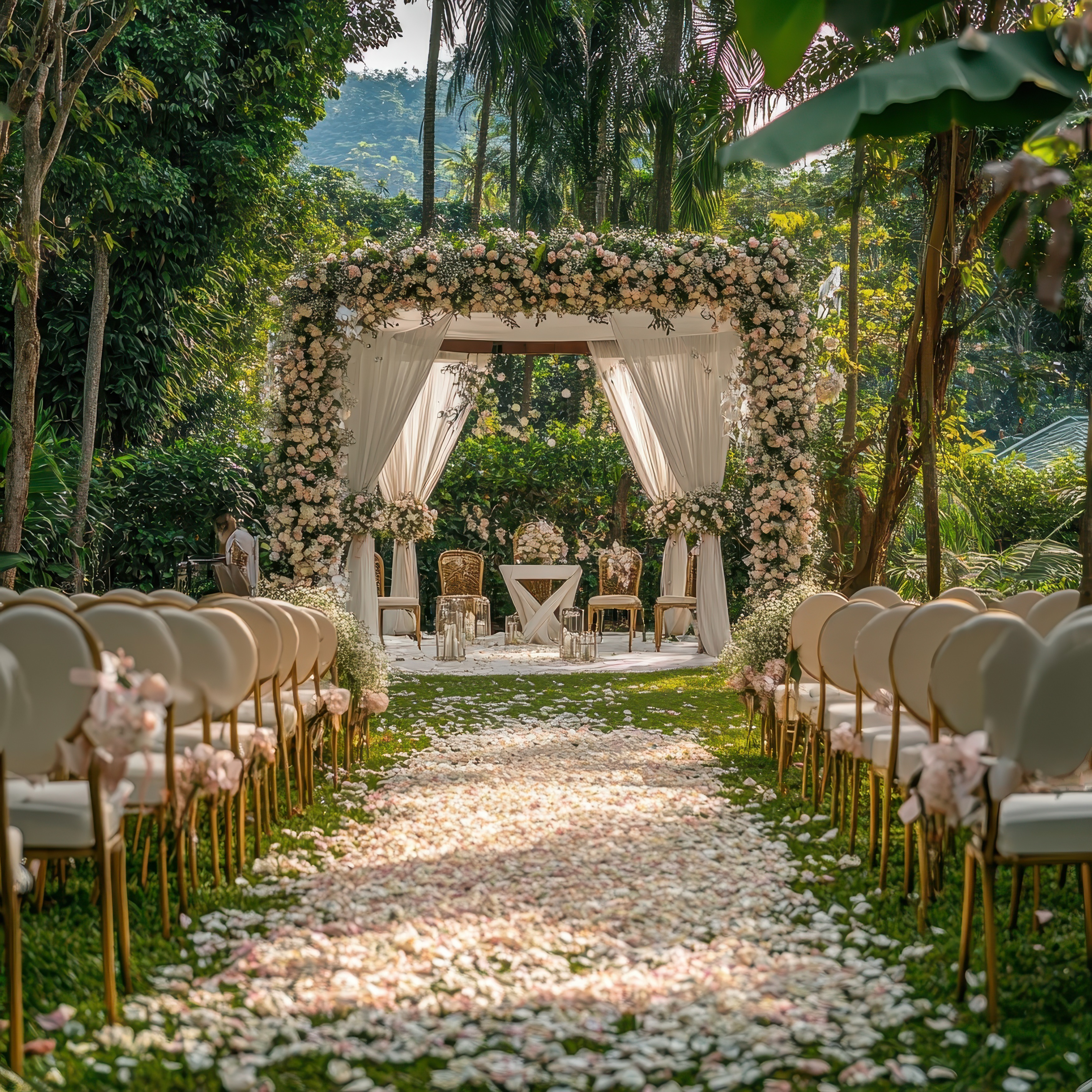 Top wedding venues and intimate outdoor wedding set lush garden in Hanamkonda and Warangal for grand celebrations